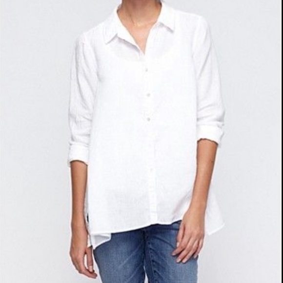 Eileen Fisher Tops - Eileen Fisher Irish linen button down Top size S